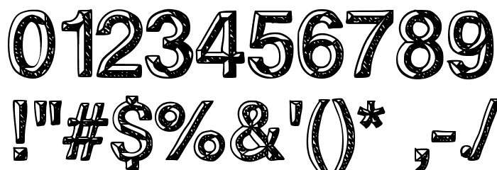influence Font OTHER CHARS