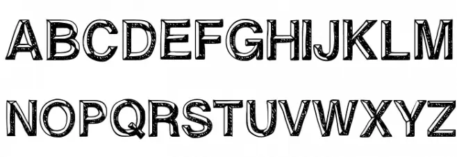 influence Font UPPERCASE