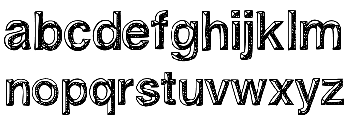 influence Font LOWERCASE