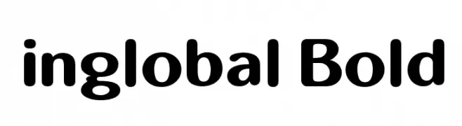 inglobal Bold  フリーフォントのダウンロード