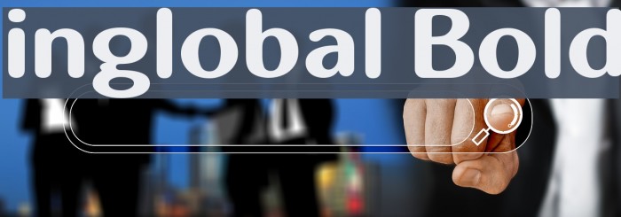 inglobal Bold Font examples