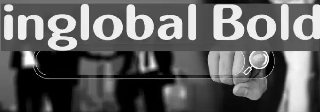 inglobal Bold Font examples