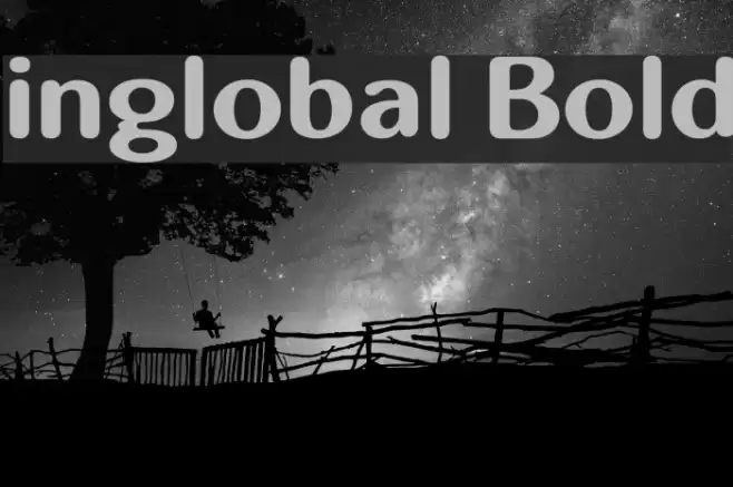 inglobal Bold Font examples