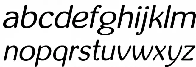 inglobal Italic फ़ॉन्ट लोअरकेस