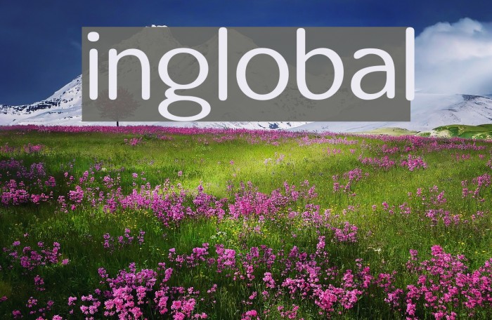 inglobal Font examples