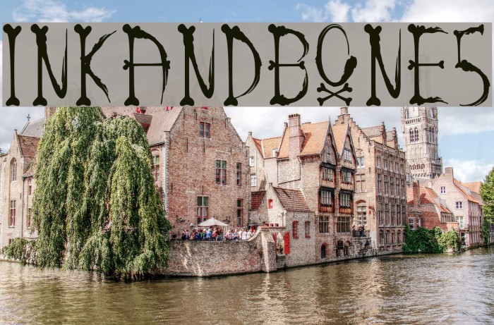 inkandbones Font examples