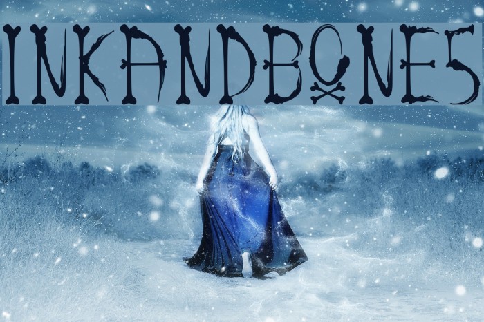 inkandbones Font examples