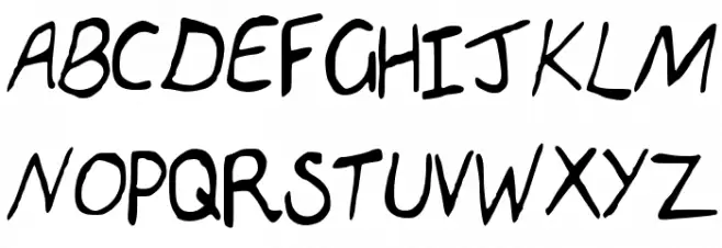 inkworms Font UPPERCASE