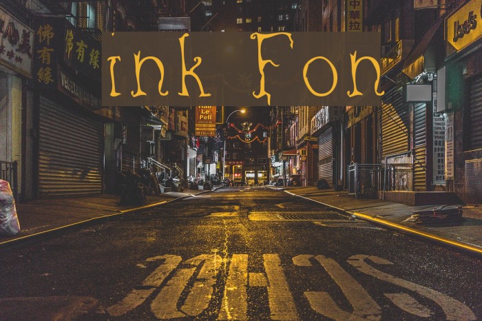 inky Font examples