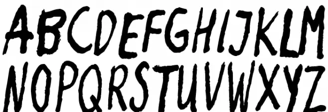 inkyflutterby Schriftart Groß