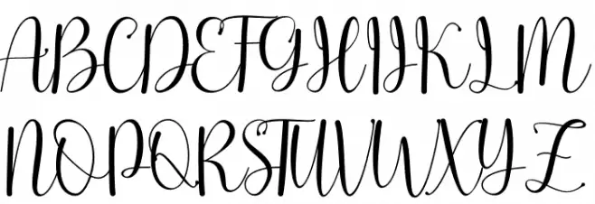 inlove - Personal use Schriftart Groß