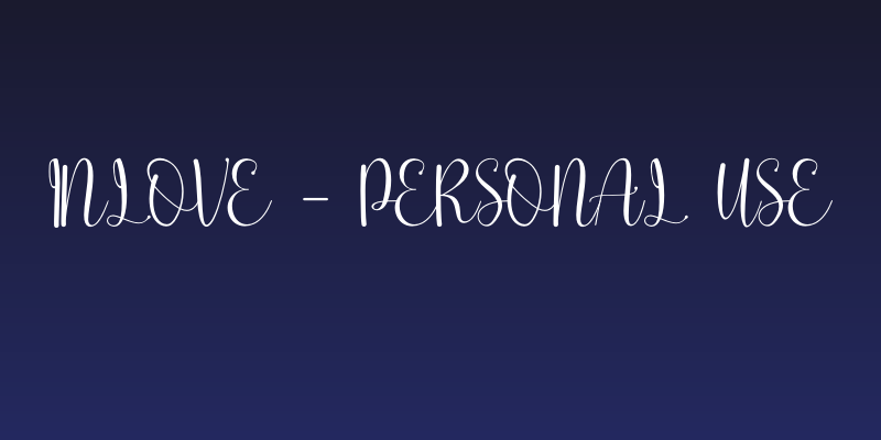 inlove - Personal use Social Header