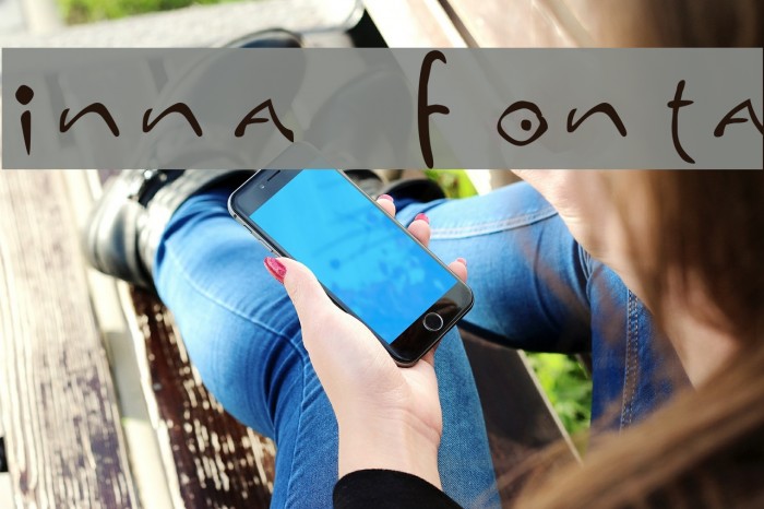 inna fonta Font examples