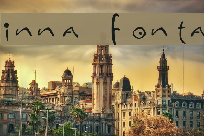 inna fonta Font examples
