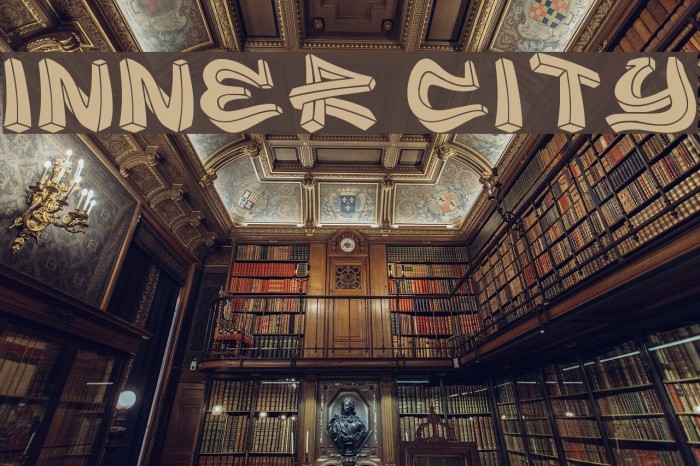 inner city Font examples