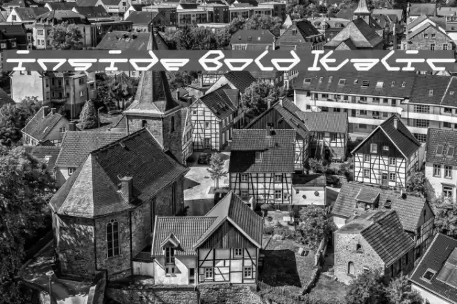 inside Bold Italic Font examples