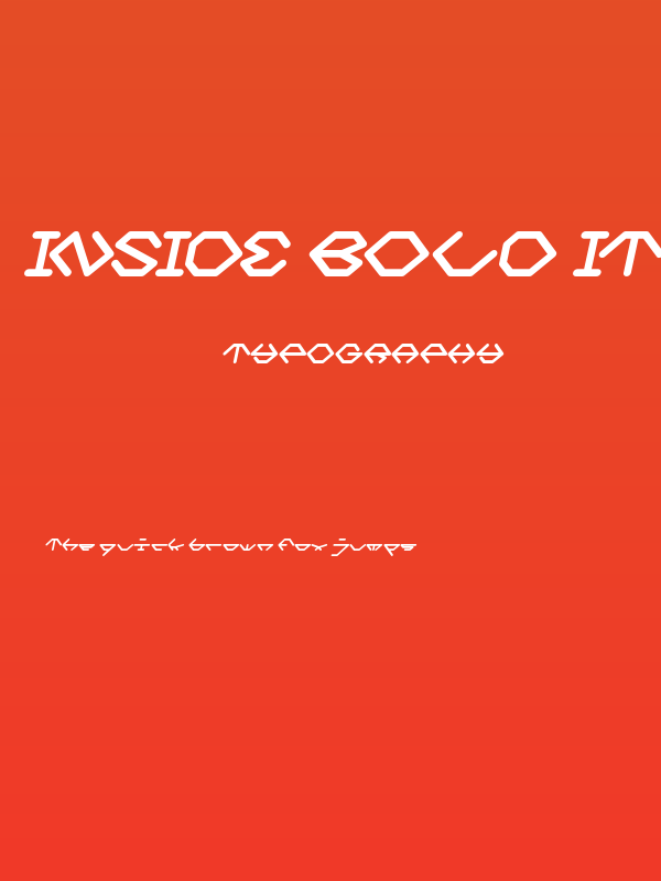 inside Bold Italic Poster