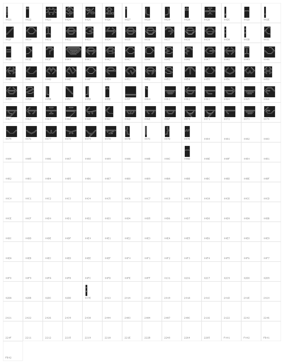inside-Hollow-Inverse Character Map