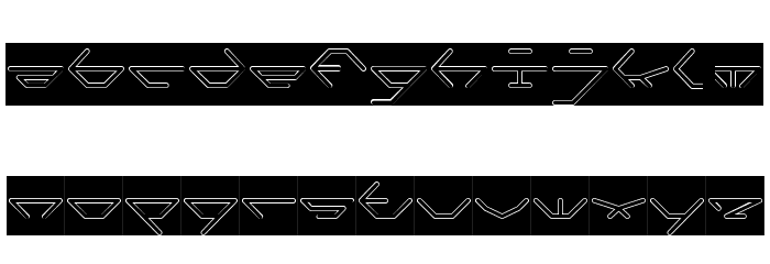 inside-Hollow-Inverse Font LOWERCASE