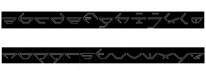 inside-Hollow-Inverse Font LOWERCASE