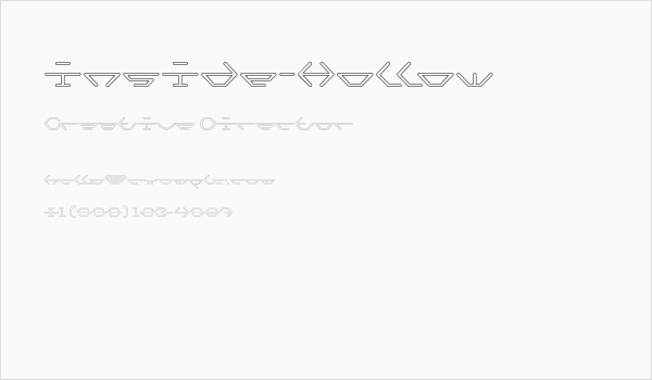 inside-Hollow Business Card