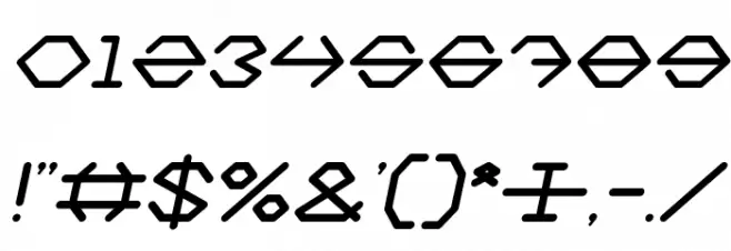inside Italic Font OTHER CHARS