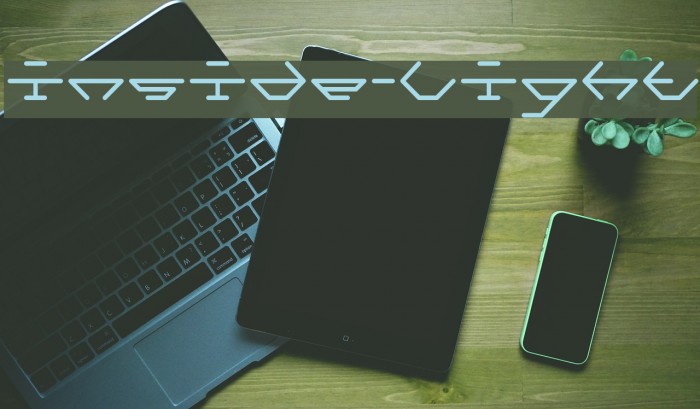 inside-Light Font examples