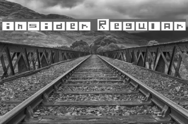 insider Regular Font examples