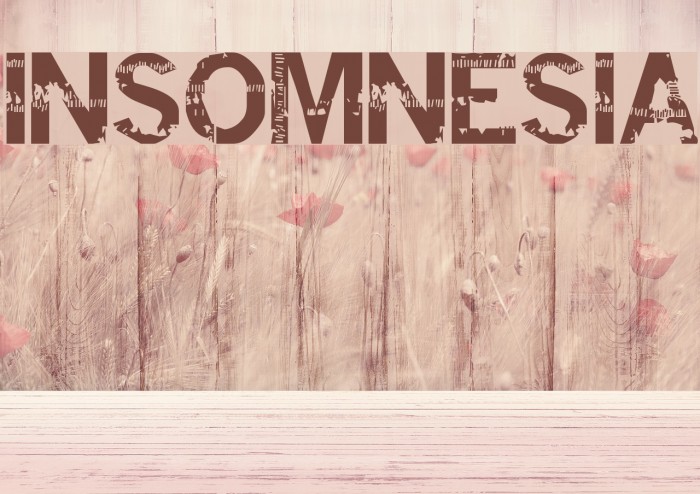 insomnesia Font examples