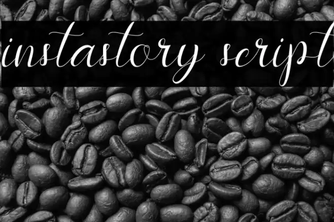 instastory script Font examples