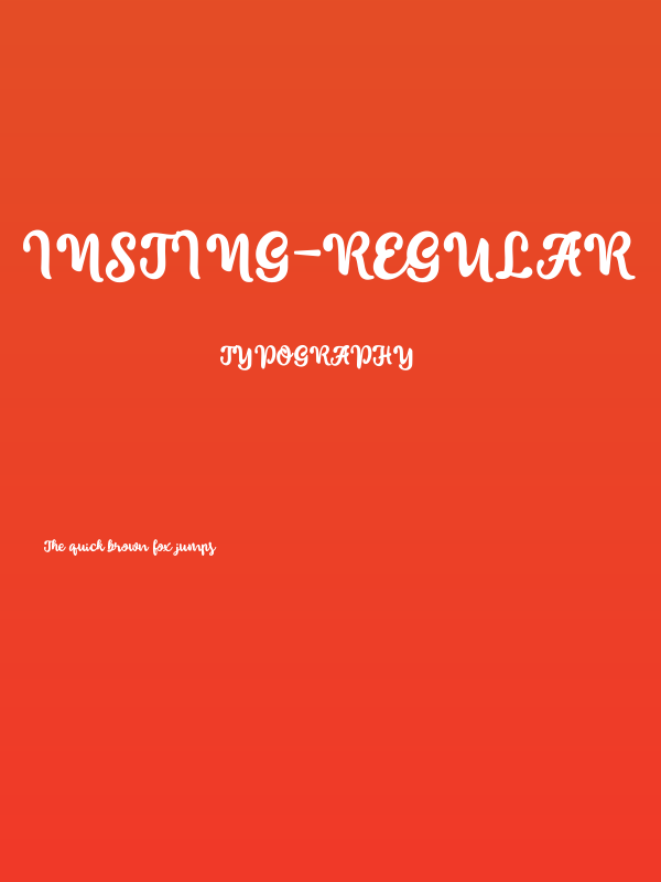insting-Regular Poster