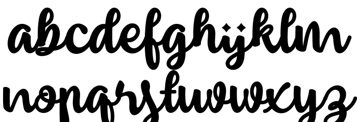 insting-Regular Font LOWERCASE