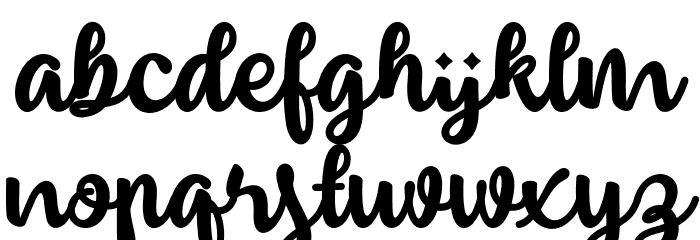 insting-Regular Font LOWERCASE
