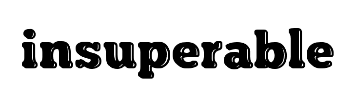 insuperable  Скачать бесплатные шрифты