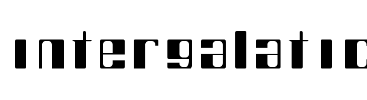 intergalatic  免费字体下载