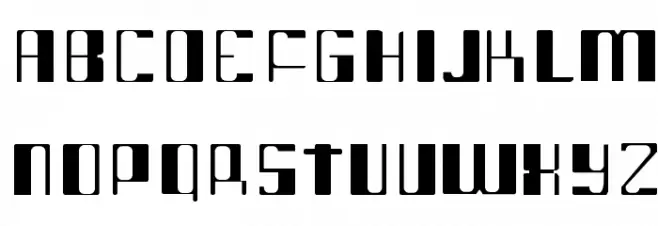intergalatic Font UPPERCASE