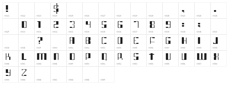 intergalatic Character Map
