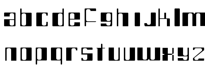 intergalatic Font LOWERCASE