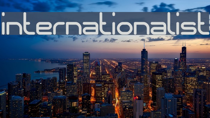 internationalist Font examples
