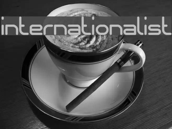 internationalist Font examples