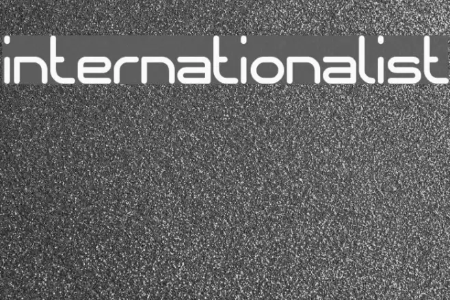 internationalist Font examples