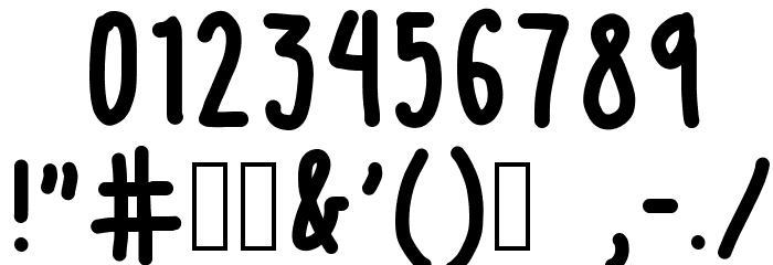 internet friends Font OTHER CHARS