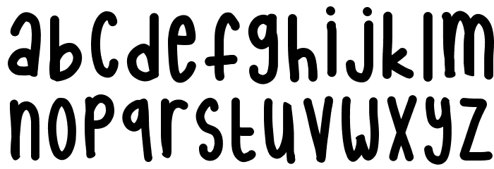 internet friends Font LOWERCASE