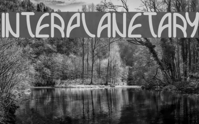 interplanetary Font examples