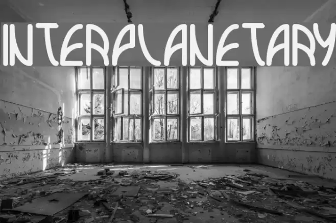 interplanetary Font examples