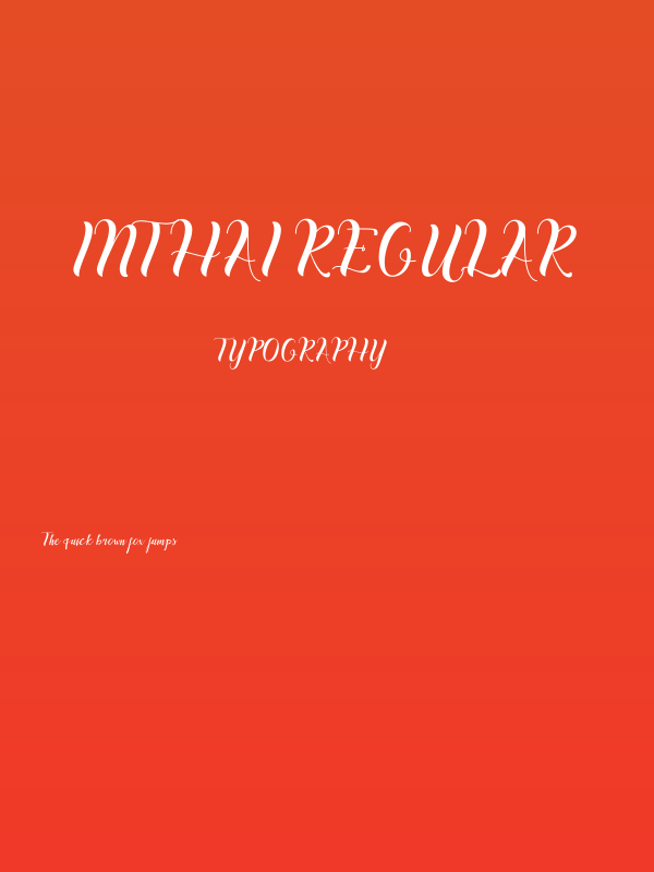 inthai-Regular Poster