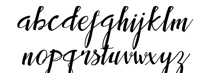 inthai-Regular Font LOWERCASE