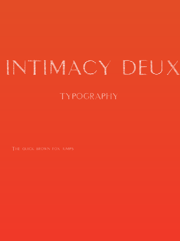 intimacy deux Poster