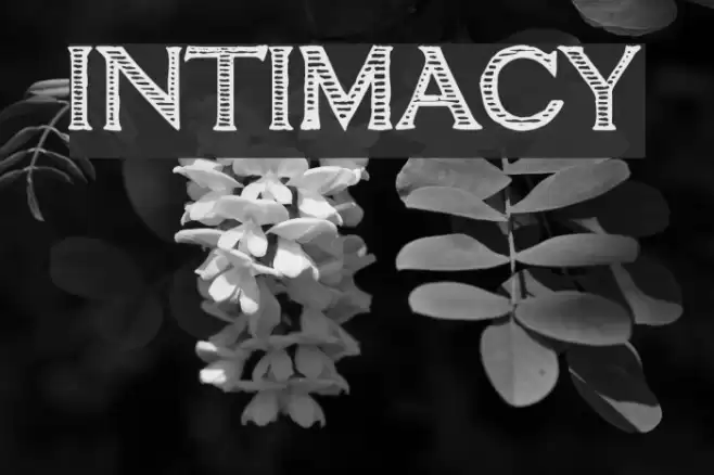 intimacy Font examples