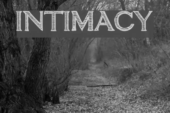 intimacy Font examples